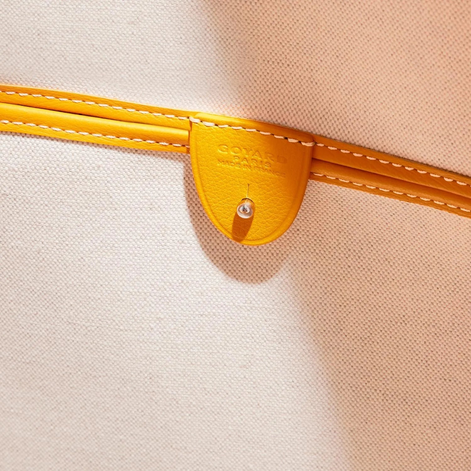 Goyard Artois GM Bag 37cm Yellow Canvas & Calfskin