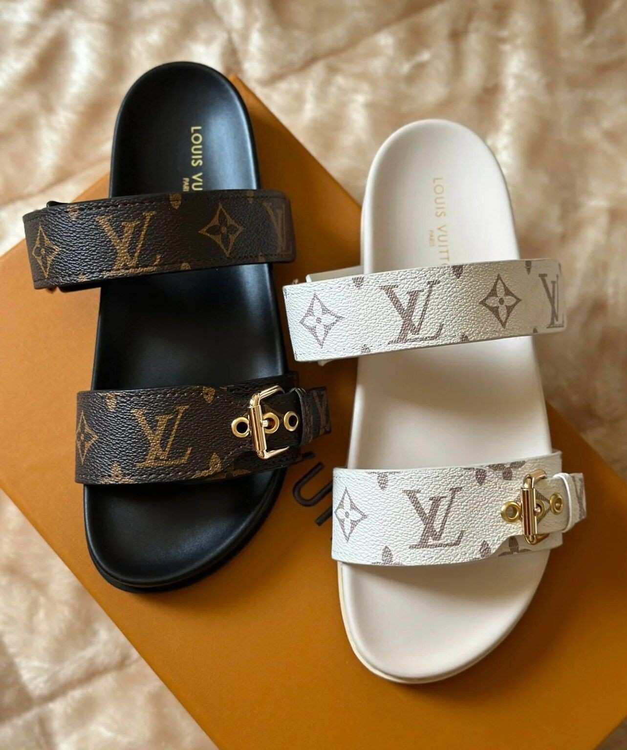 Bom Dia Comfort Mule Brown Monogram Canvas