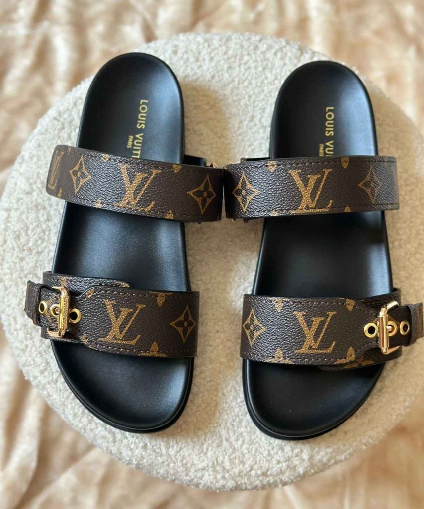 Bom Dia Comfort Mule Brown Monogram Canvas