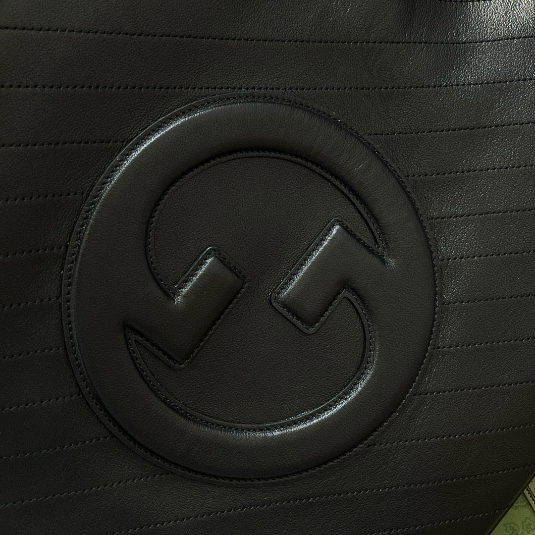 GG Blondie 34.5 2Way Tote Bag Black Calfskin