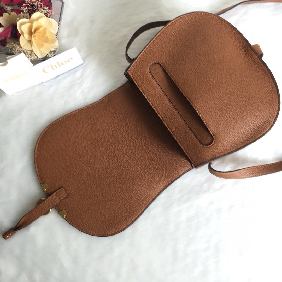 Marcie Cross-Body Bag Brown Calfskin Ghw