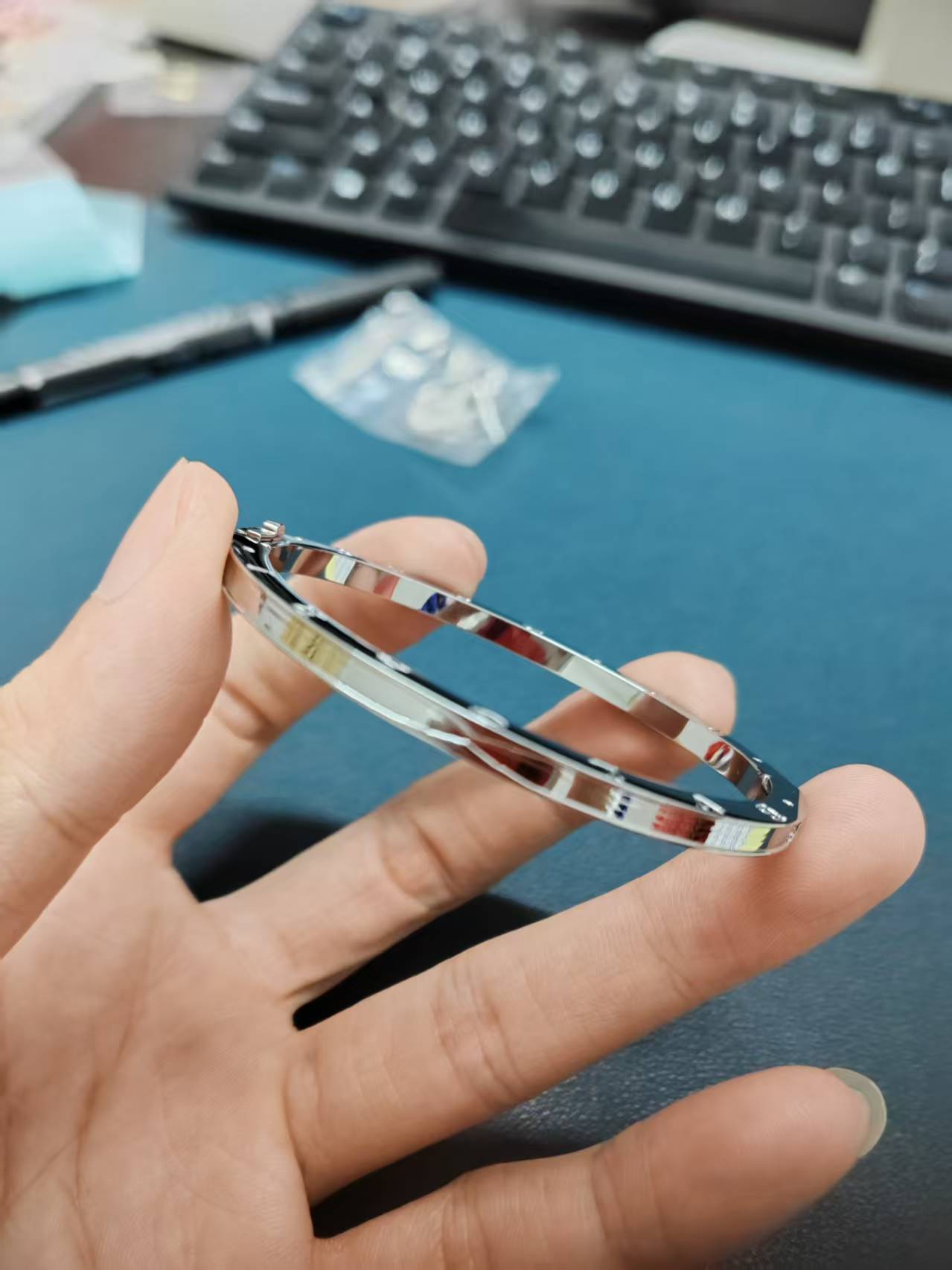 Bvlgari White Gold Bracelet