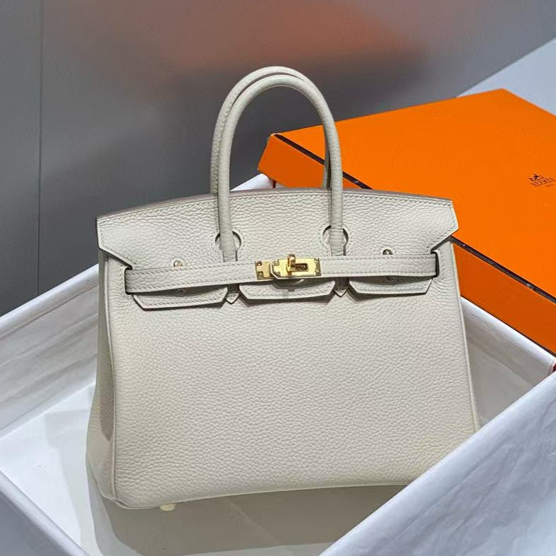 HM BIRKIN 30CM WHITE TOGO LEATHER GOLD HARDWARE