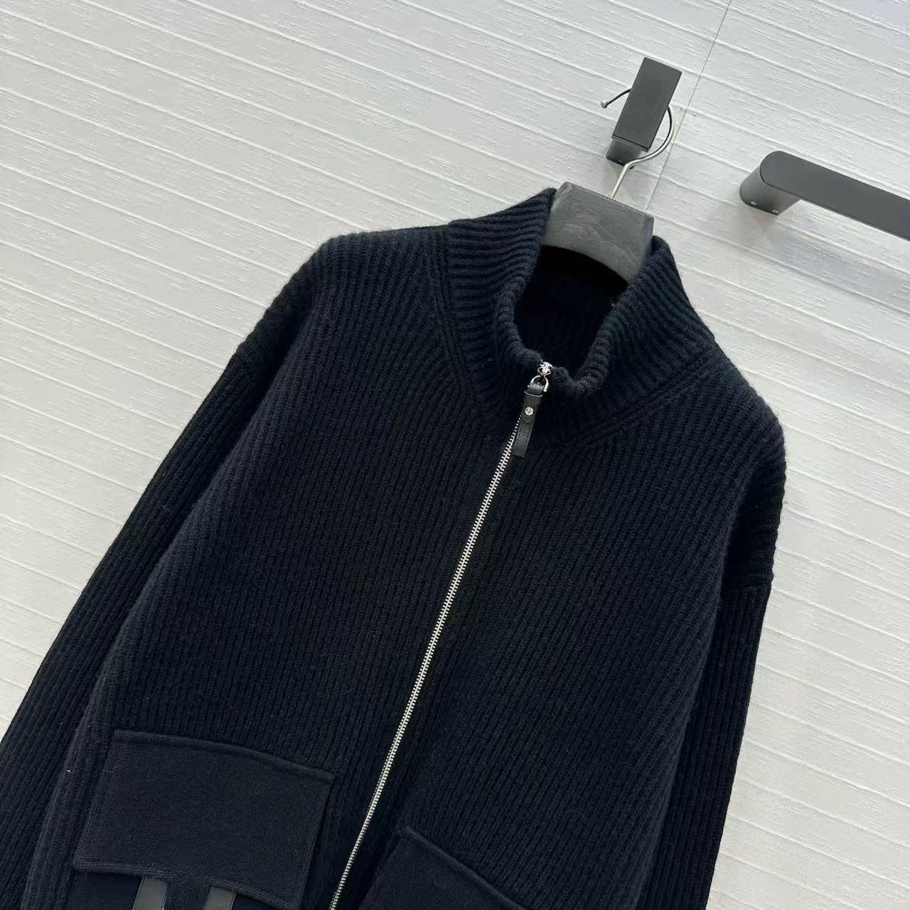 HM 25 Jacket Black Wool 02659