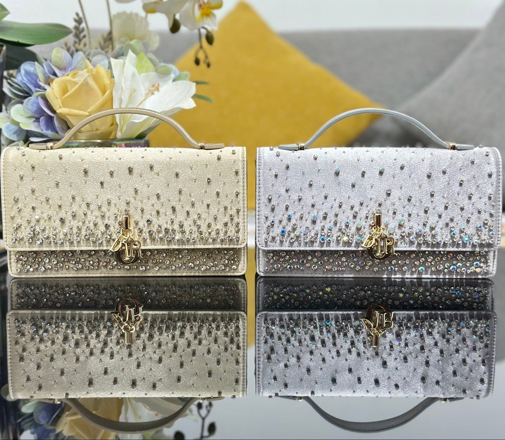 CD My Mini Bag Metallic 21cm Leather Crystal 160823