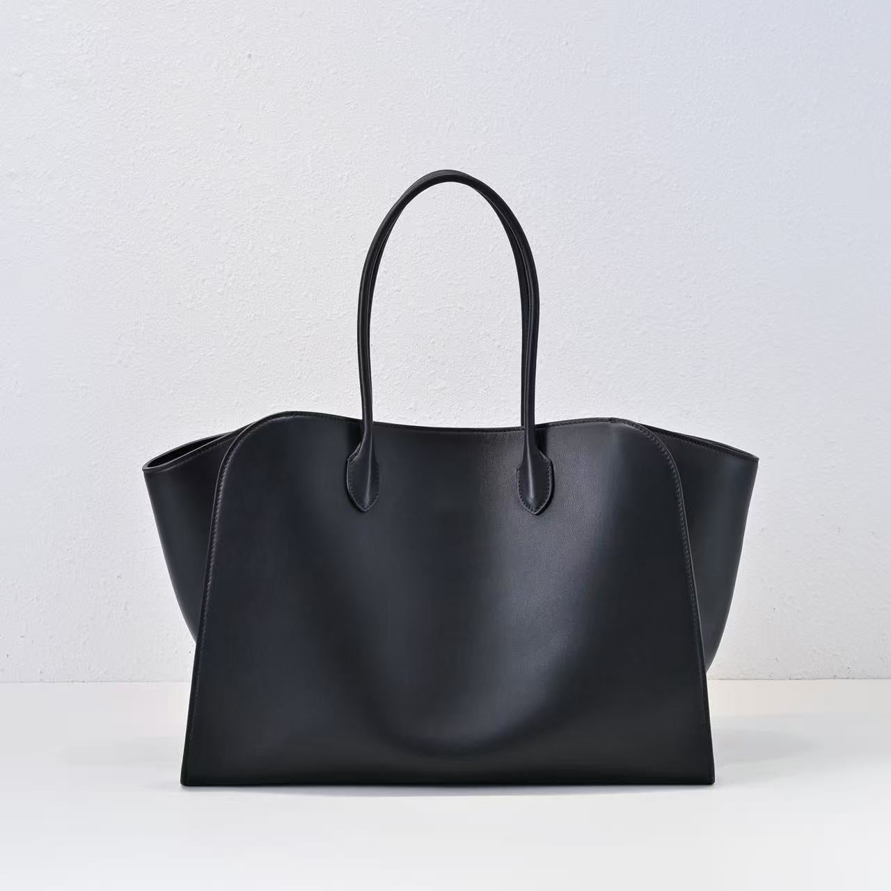 The Row 2025 Marlo 17 Bag 43cm Black Leather