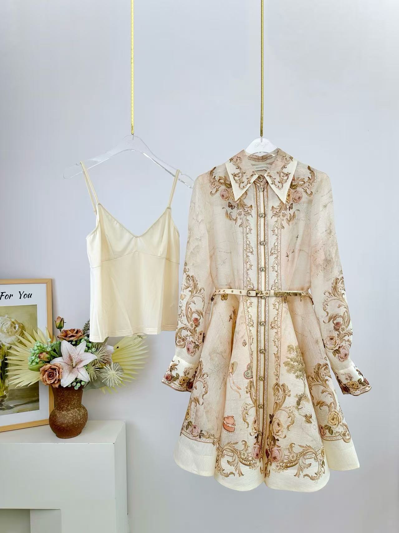 Zimmermann Memento Buttoned Mini Dress