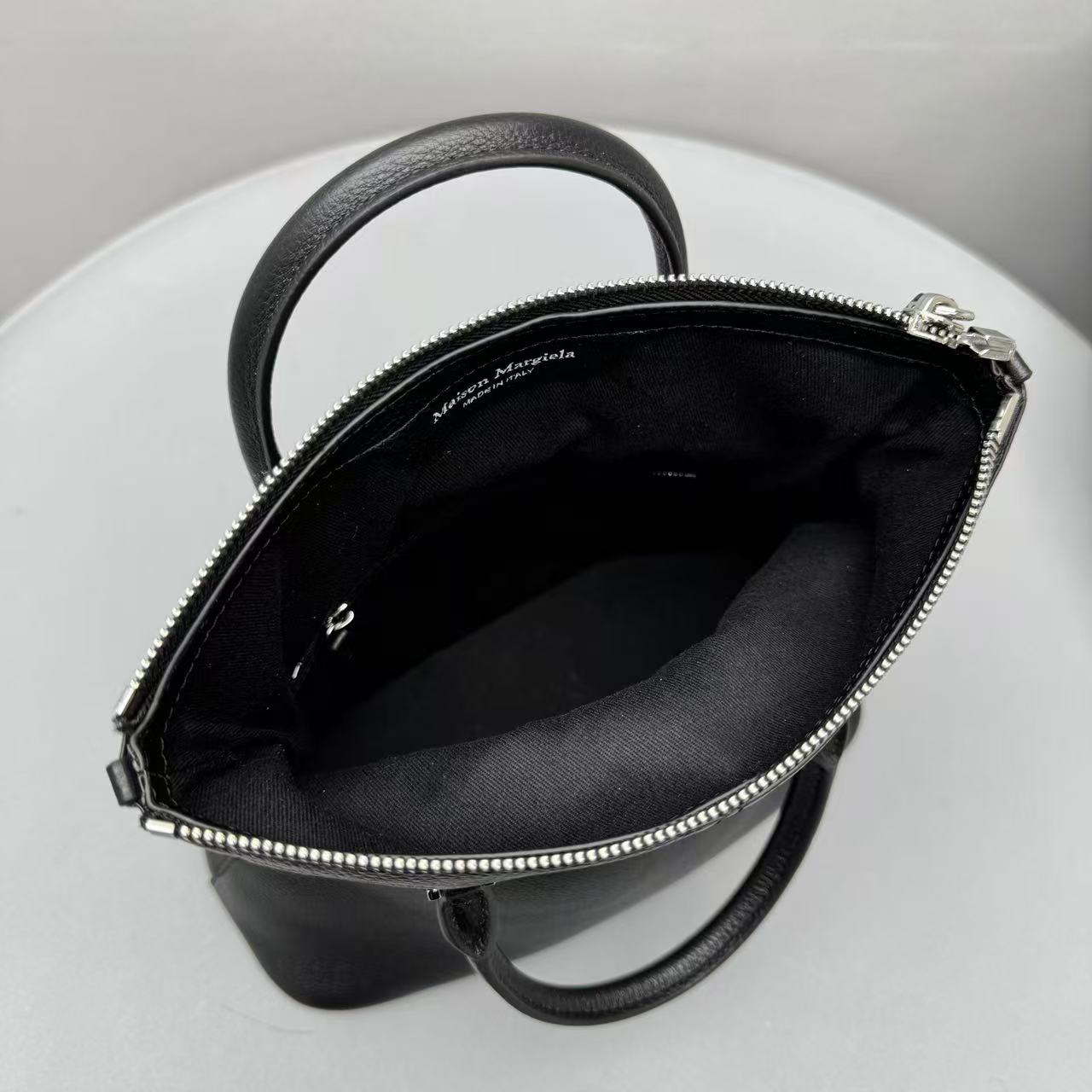 Maison Margiela 5ac Mini' Handbag Black Grain Cowhide