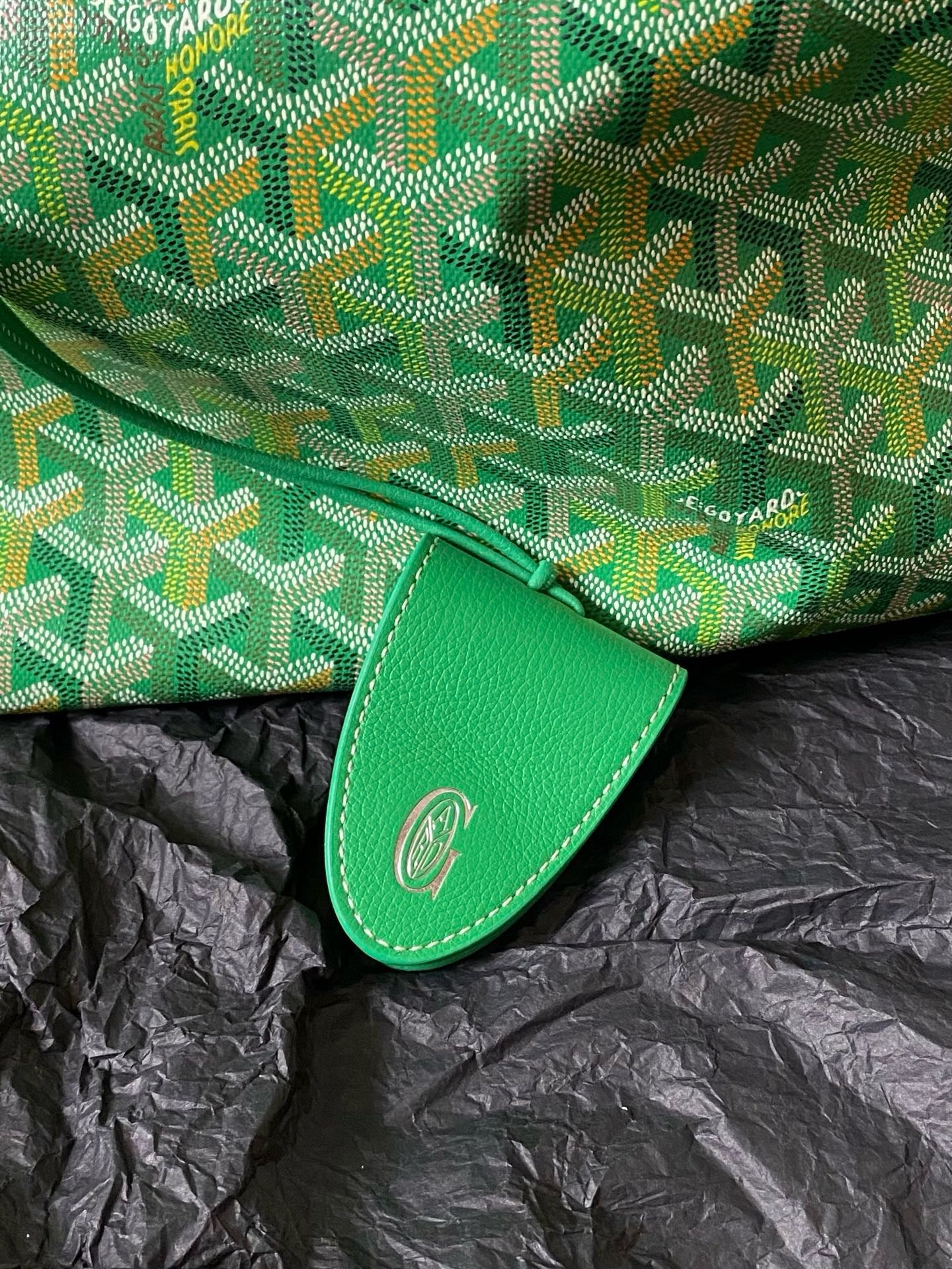 Goyard 26s Saint Louis Bag Vibrant Green Goyardine Canvas
