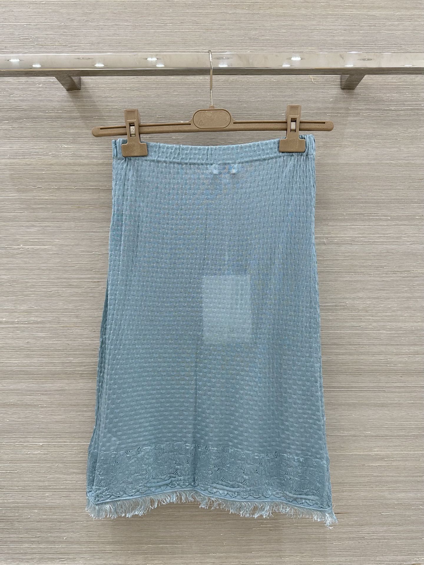 CC Set Top & Skirt Blue in Viscose 207949