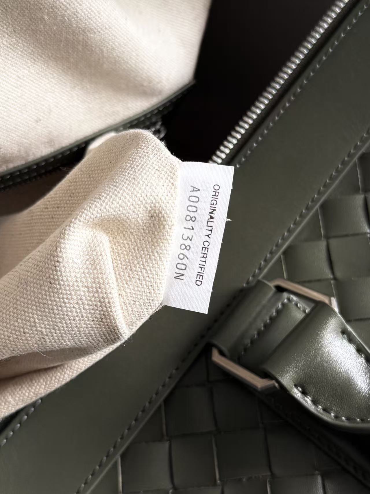 BV 25s Replica Bottega Veneta Duffel Bag Green Intrecciato leather