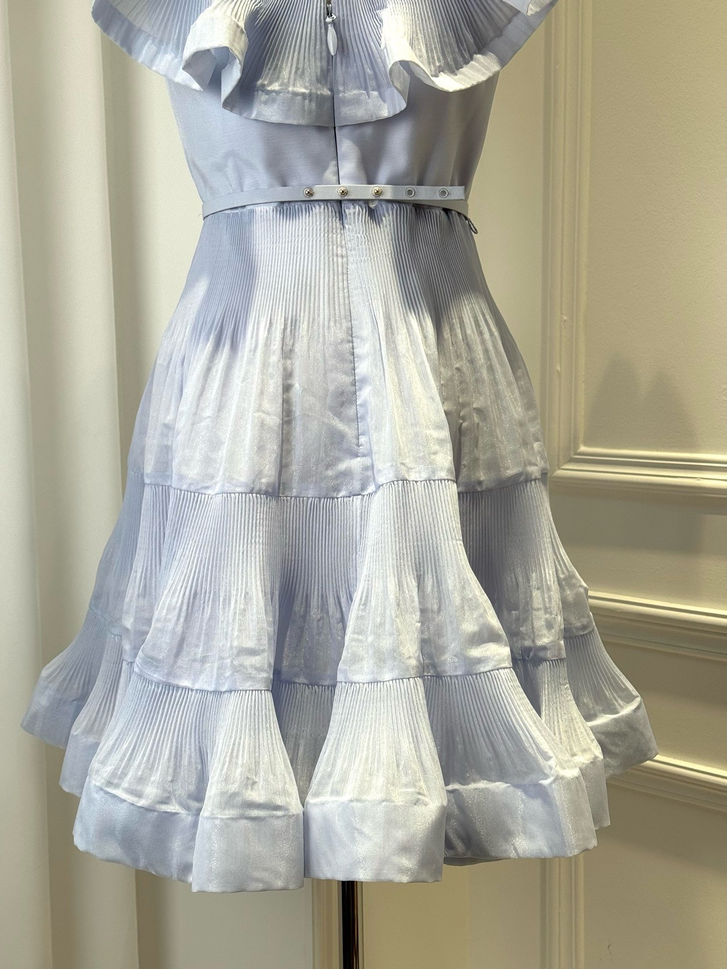 Zimmermann Pleated Frill Mini Dress