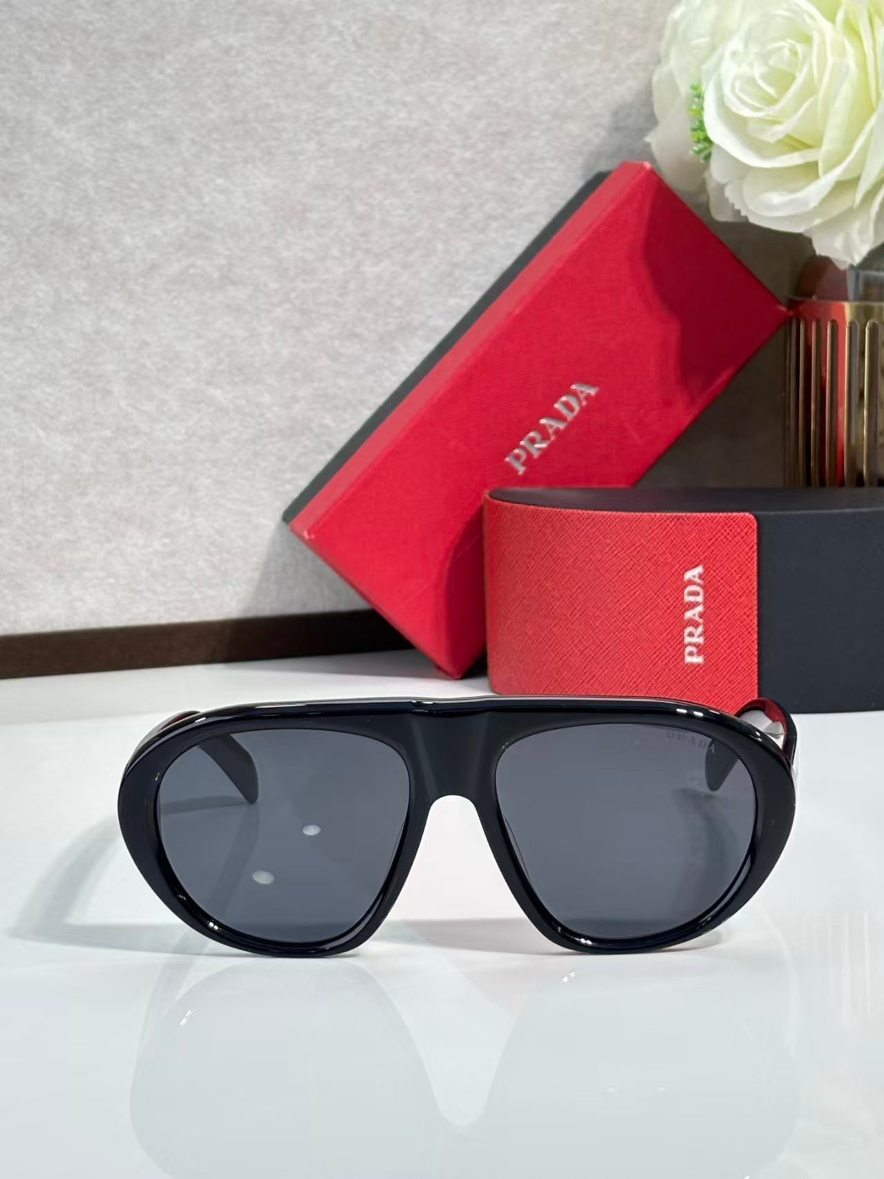 Prada SPRC05 Wrap-Frame Sunglasses