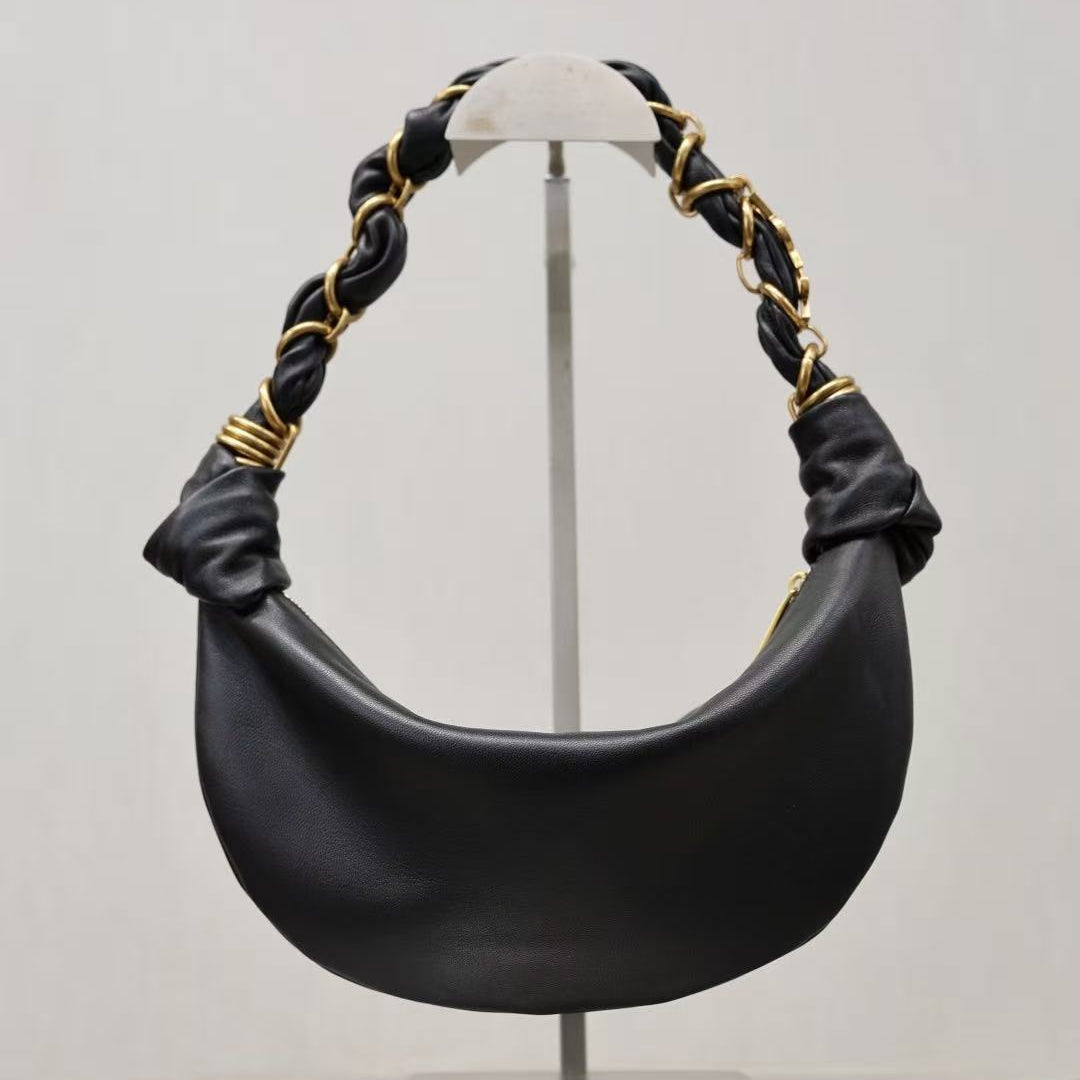 YSL Amalia Hobo Black Lambskin