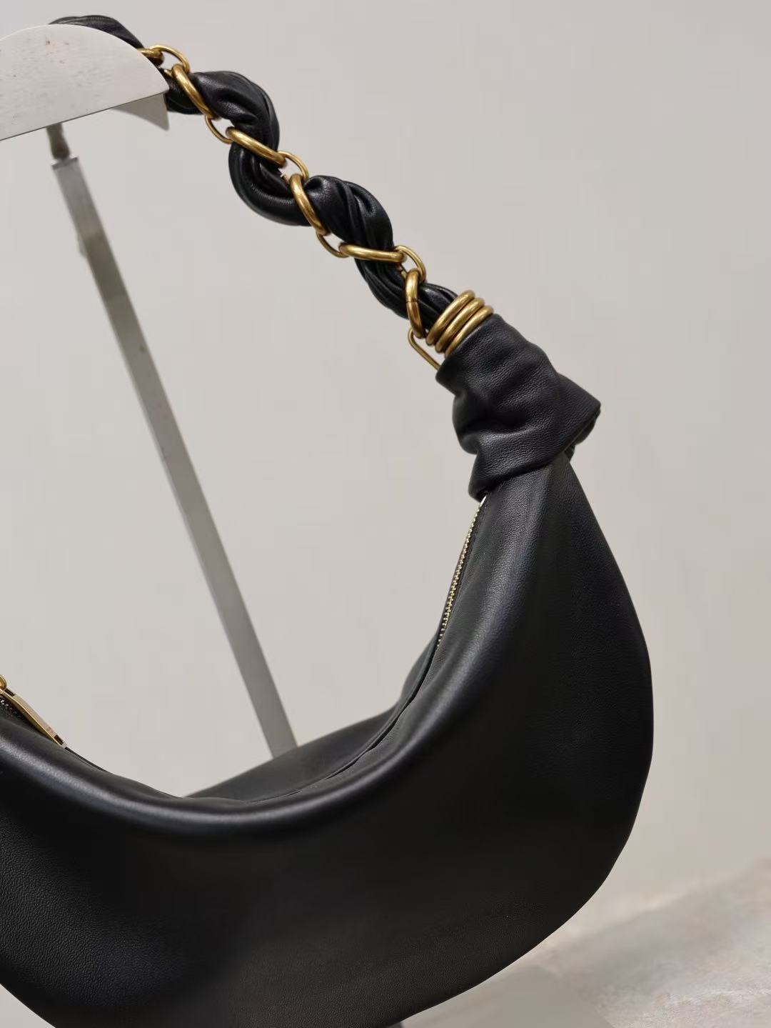 YSL Amalia Hobo Black Lambskin