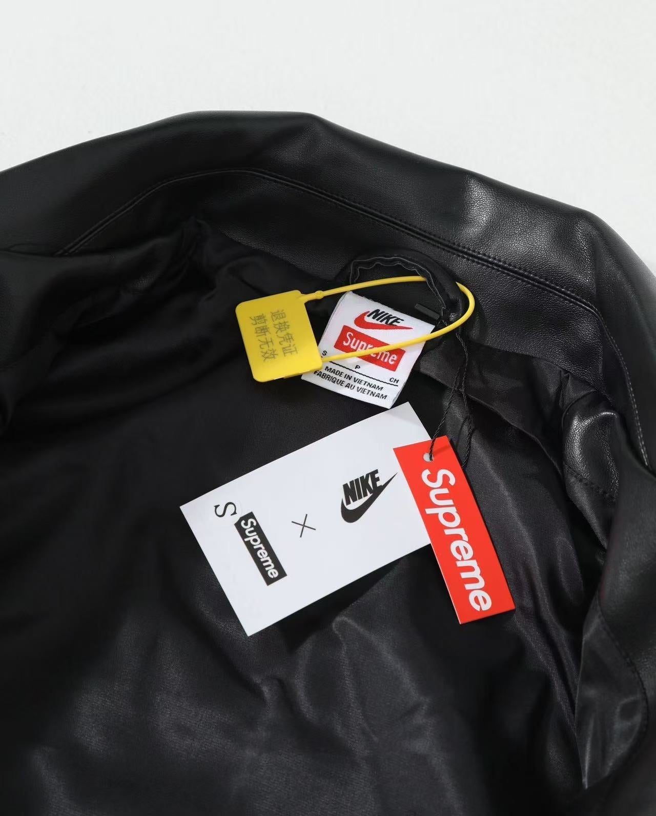 Sup x Nike Bomber Jacket Black Leather