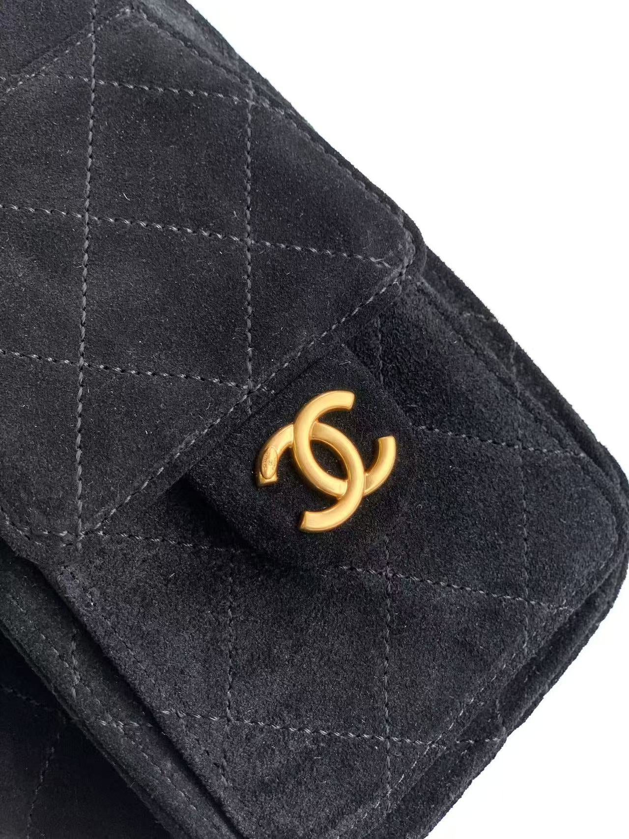 CC 25C Hobo Bag 22cm Black Suede