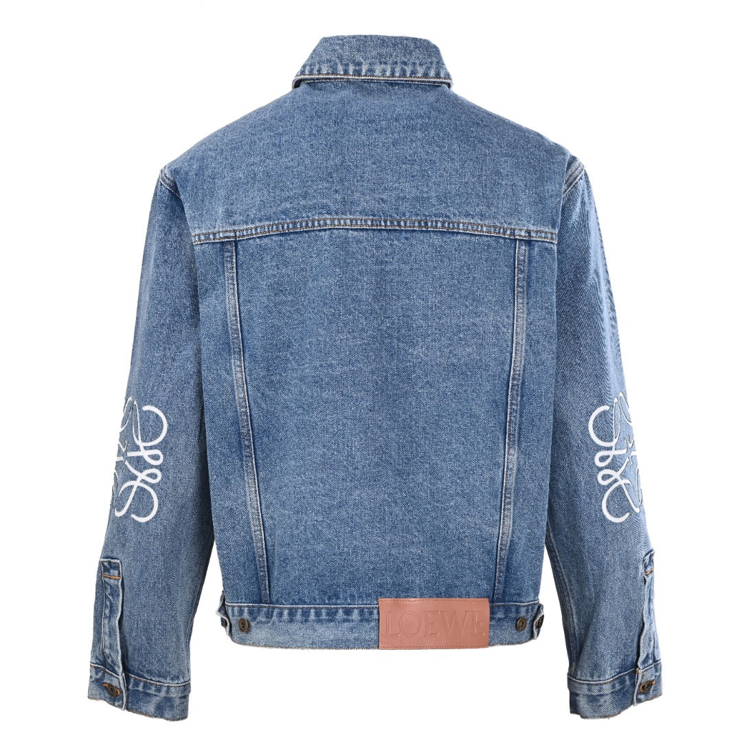 LW Anagram Denim Jacket Mid Blue Denim