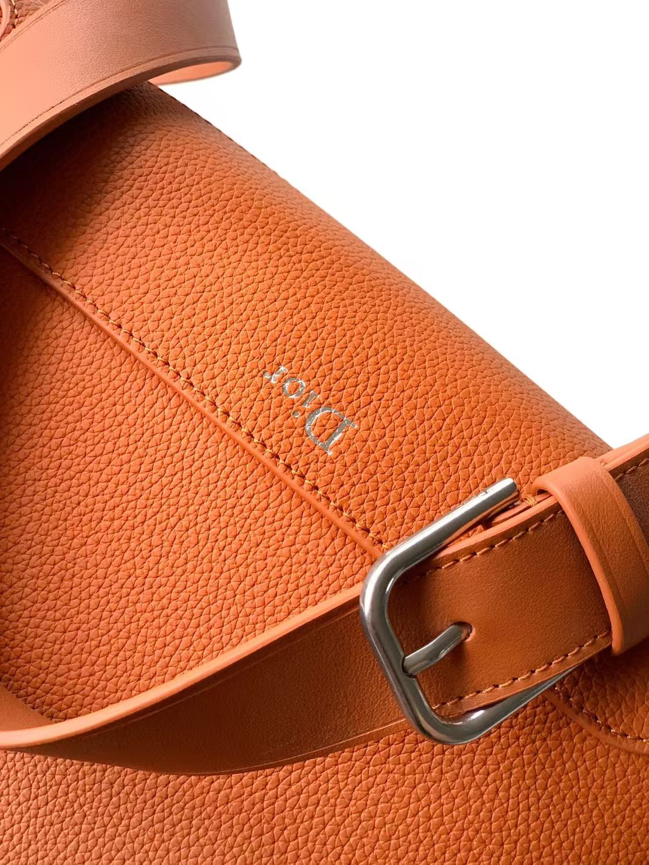 CD Dior Archie Zipped Bag with Strap Calfskin