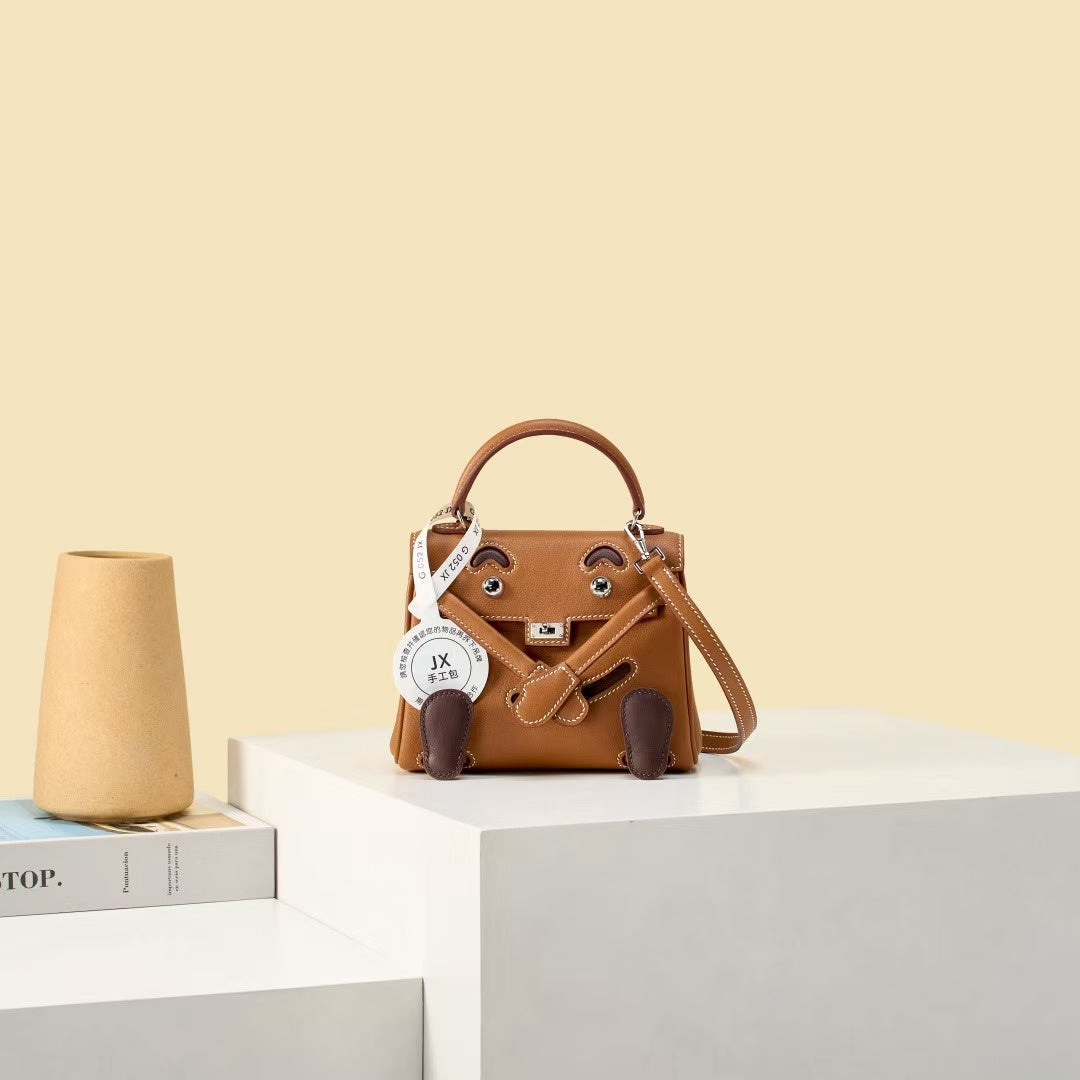 HM Kelly Doll 16cm Brown Swift Leather