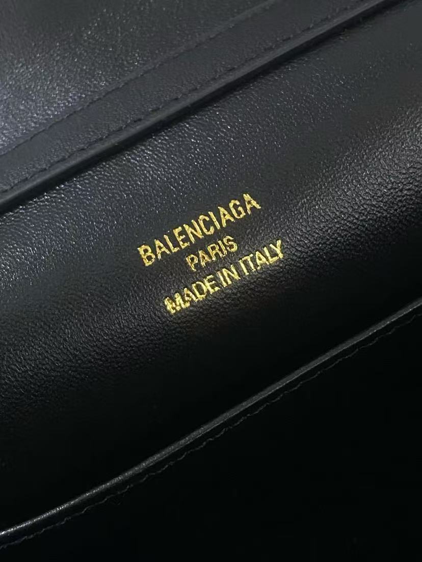 Balenciaga Mini Bag 22 Black Calfskin Gold Hardware