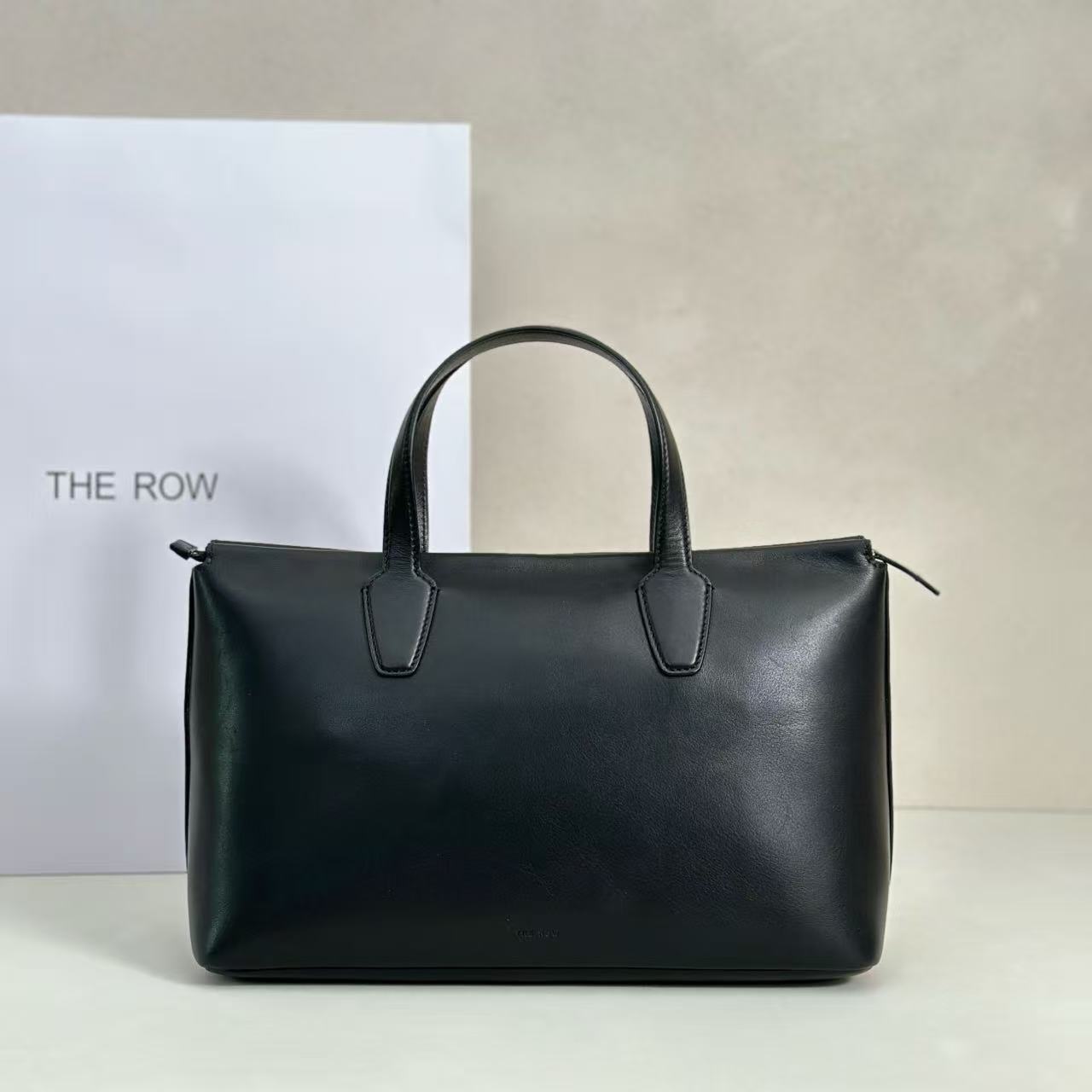 The Row Marcel Bag Black Calfskin