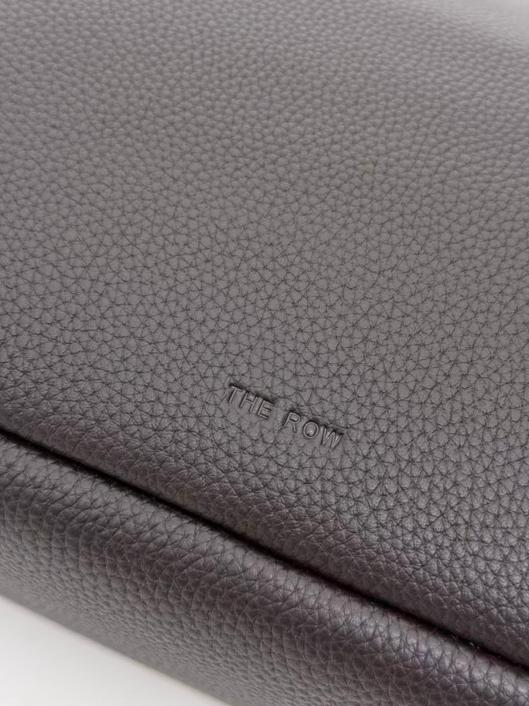 The Row Marcel Bag Black Grain Leather