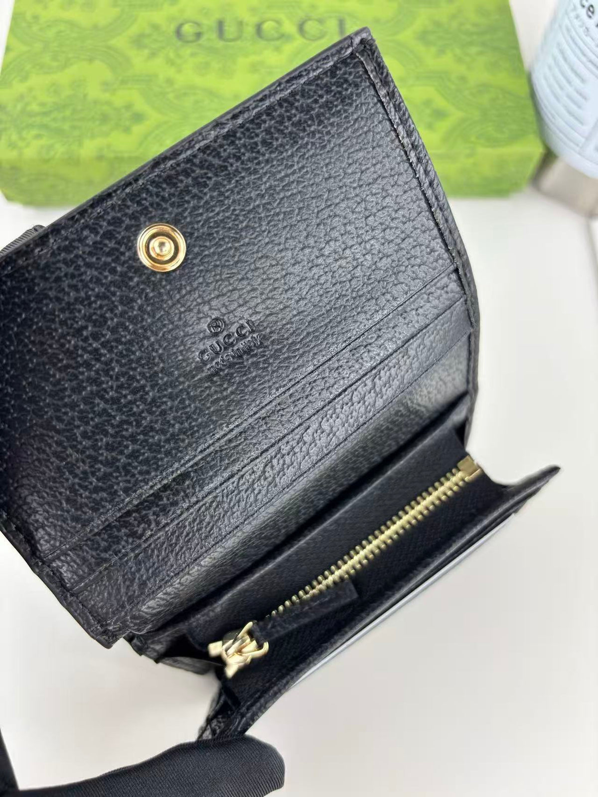 Gucci Ophidia Card Case Black Cowhide