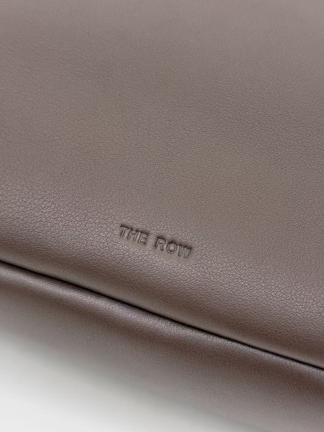 The Row 26s Marcel Tote Bag Dark Brown Leather