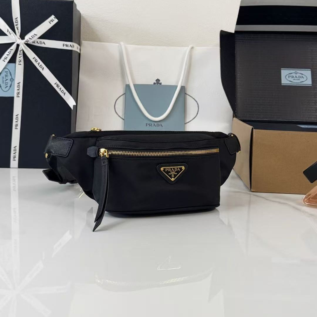 Prada Re-Nylon Belt Bag Black Re-Nylon 681010
