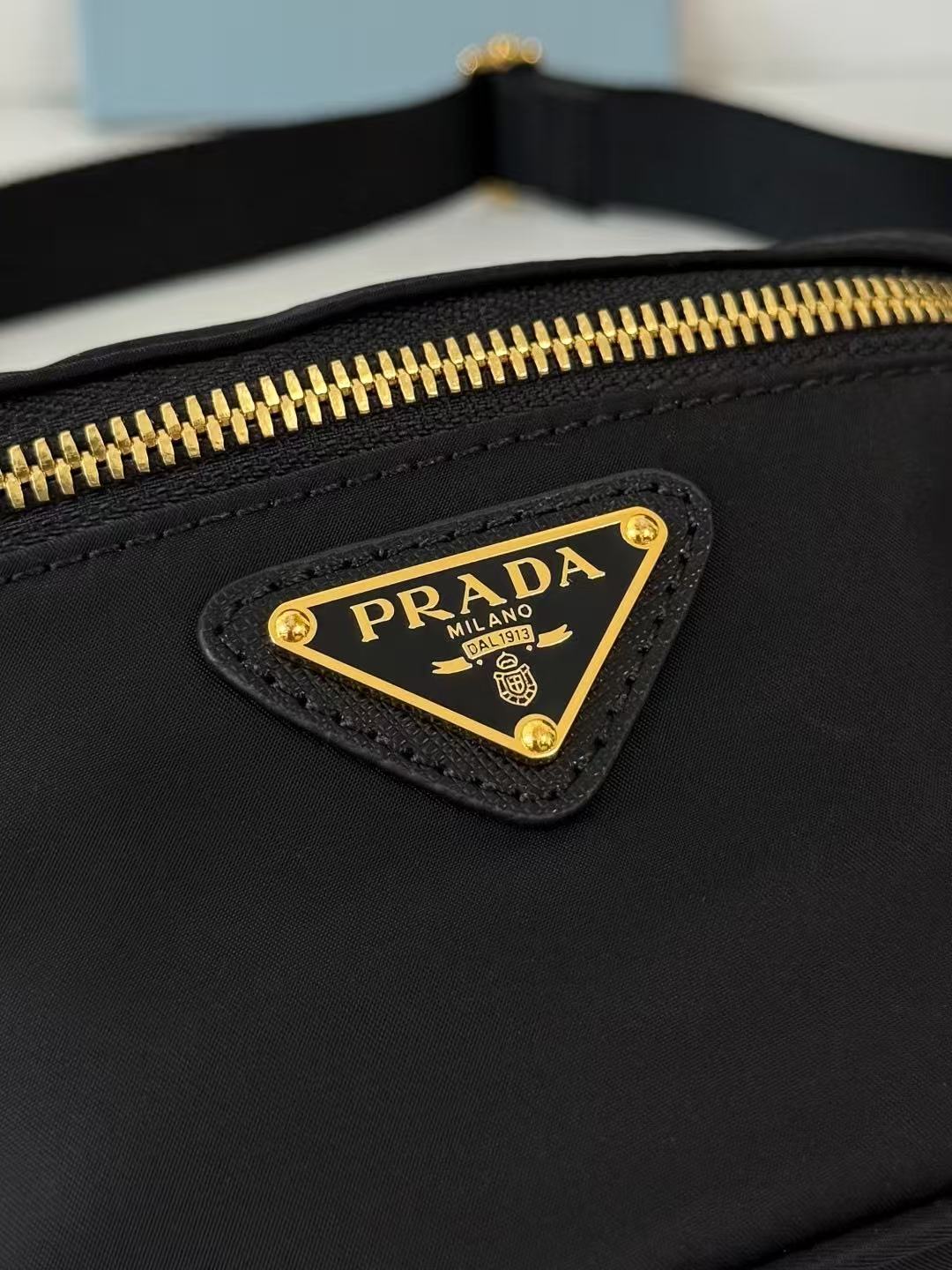 Prada Re-Nylon Belt Bag Black Re-Nylon 681010
