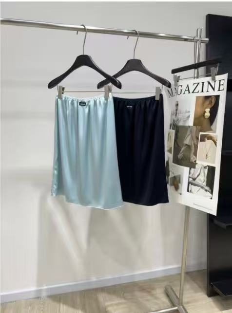 Miu 26s Slip Mini Skirt Acetate 111312