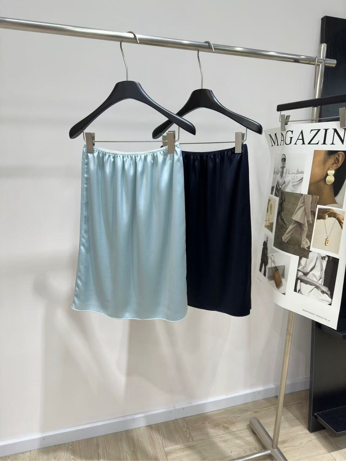 Miu 26s Slip Mini Skirt Acetate 111312