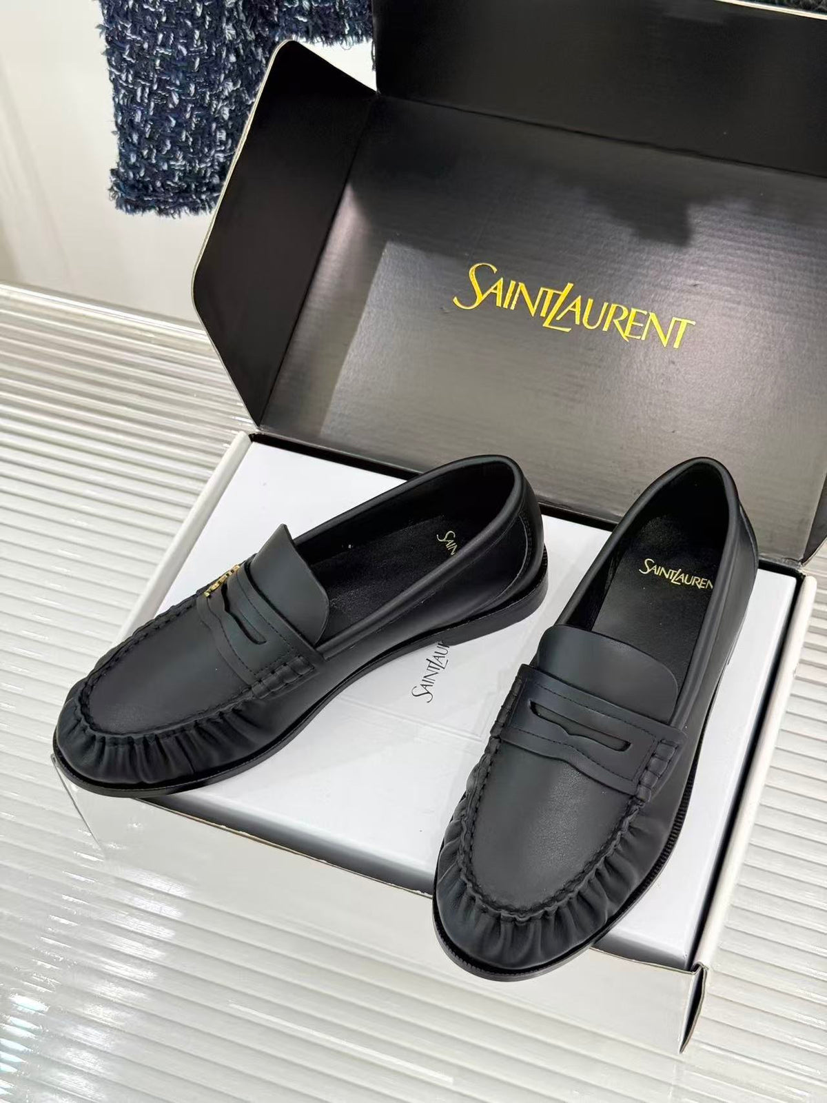 YSL 2026 Loafer Black Brown Leather