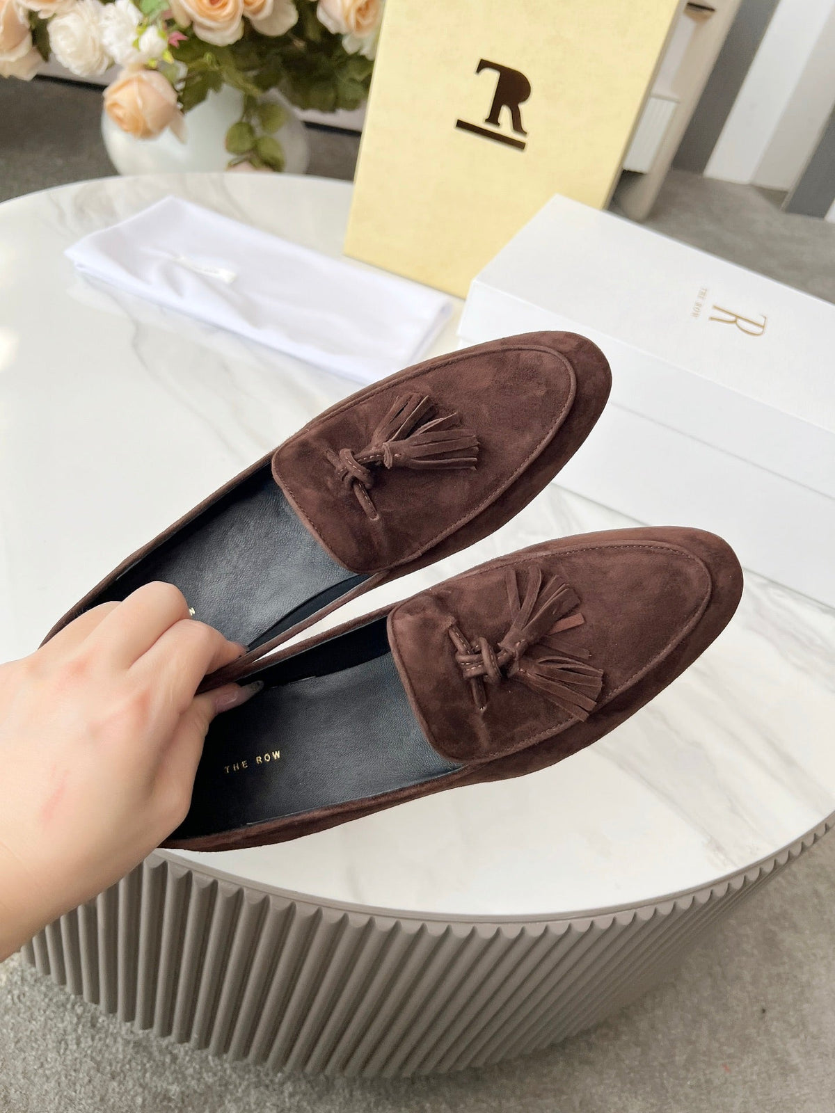 TR 26S Caden Loafers Deep Brown Suede