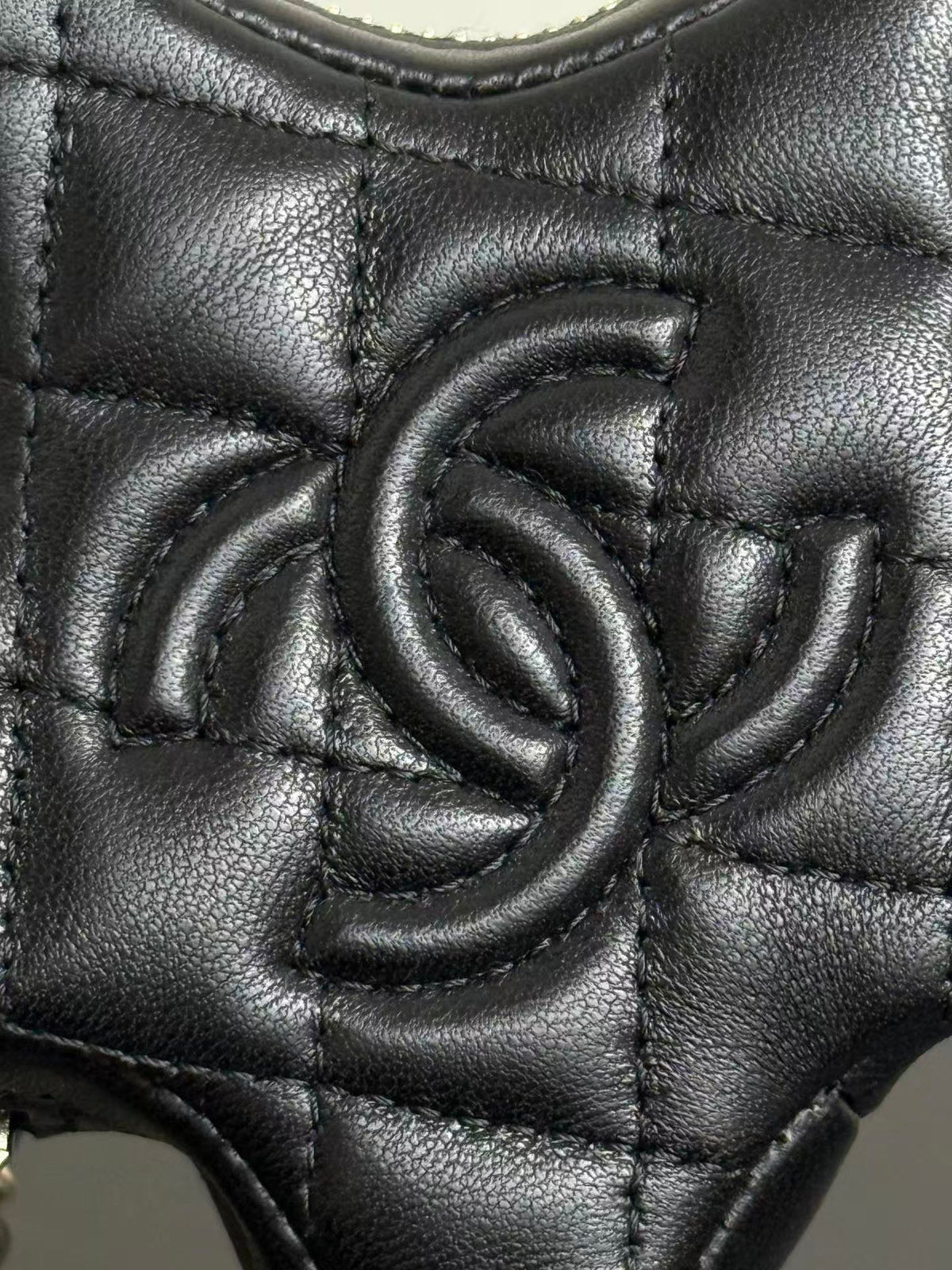 Chanel 26C Accessories Mini Star Bag Charm Black Lambskin AP4985