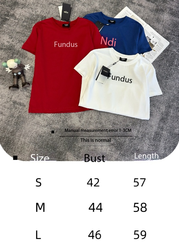 Fendi Embroidered Logo T-Shirt Cotton 350780