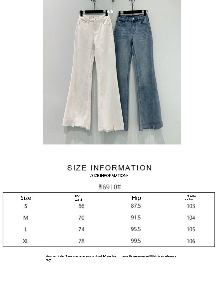 YSL Flared Jeans Cotton Polyester 351215