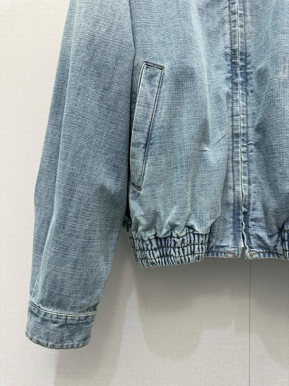 Miu Miu Chambray Blouson Jacket Denim