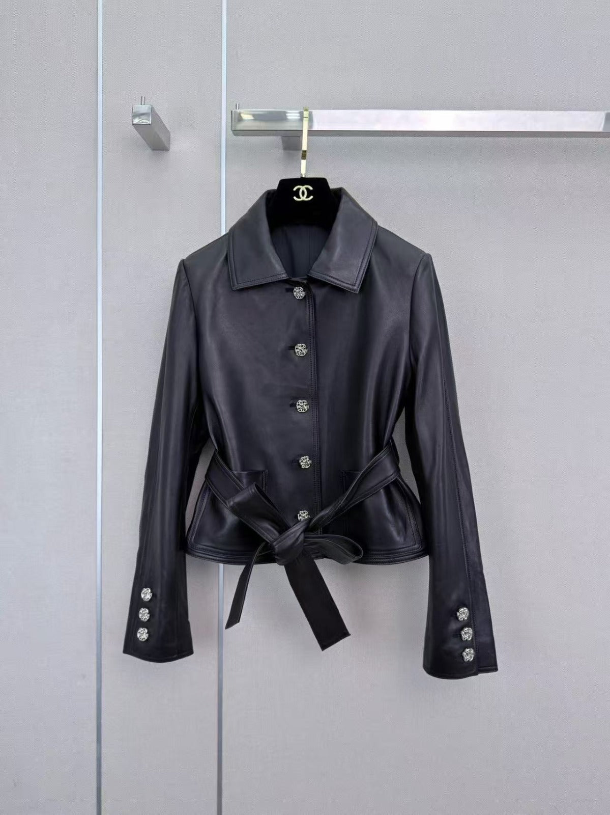 CC Fall Winter 2026 Pre-Collection Jacket Black Lambskin