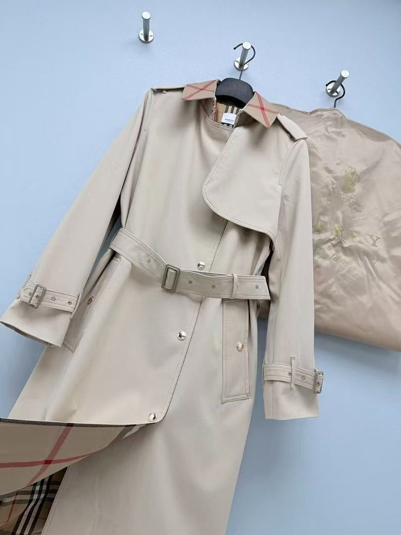 BRR Heritage Long Trench Coat Beige Gabardine 8115484