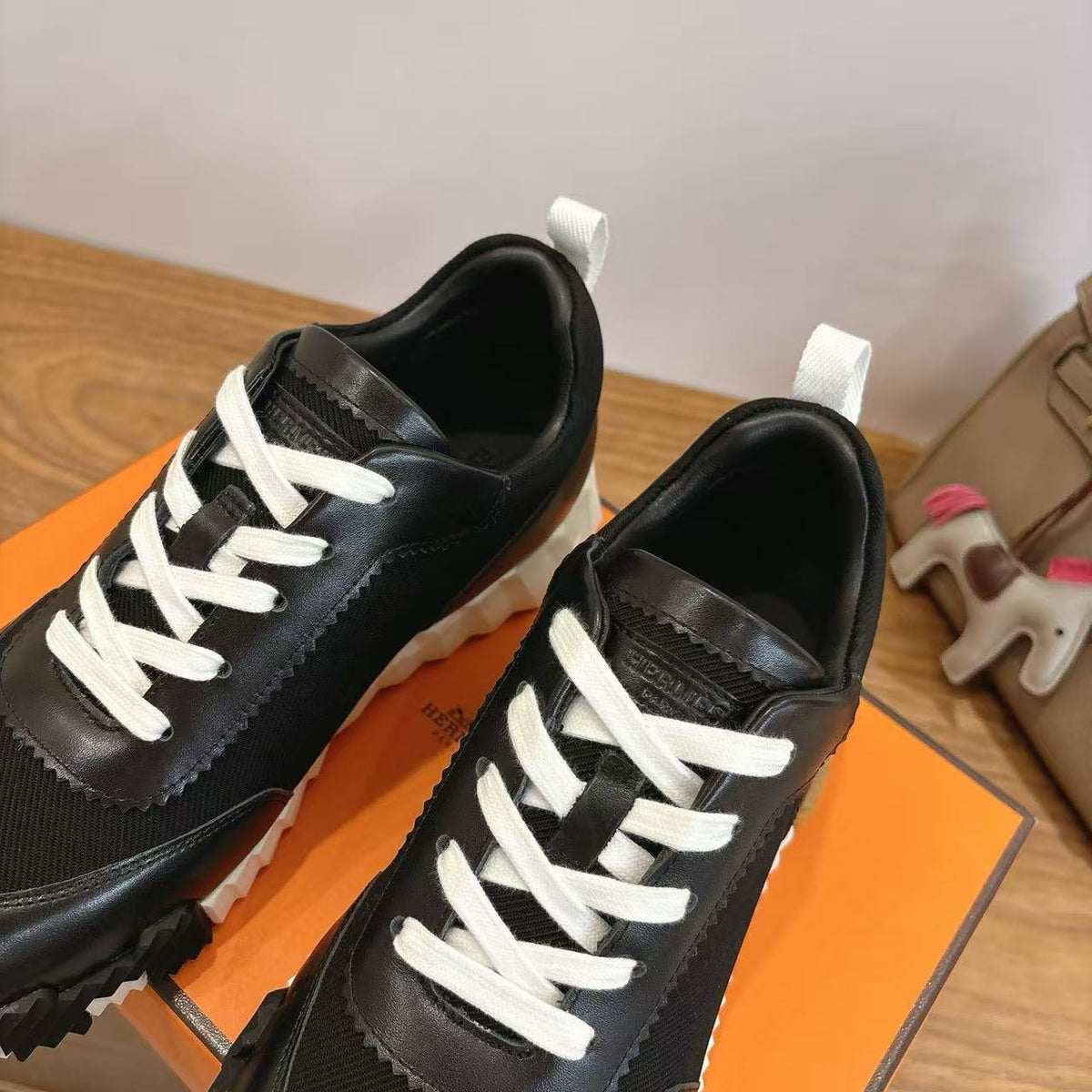 Hermès Bouncing Sneaker Noir Black Leather