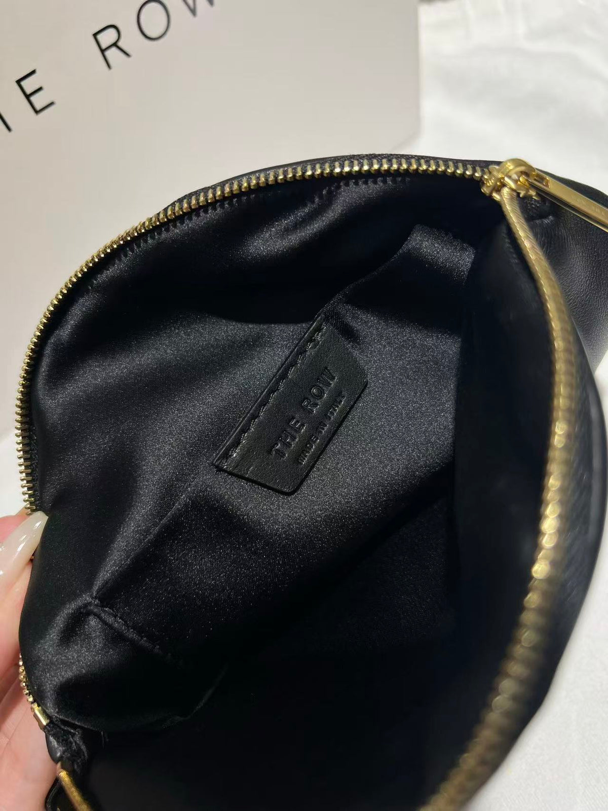 The Geo Bracelet Clutch 19cm Black Lambskin