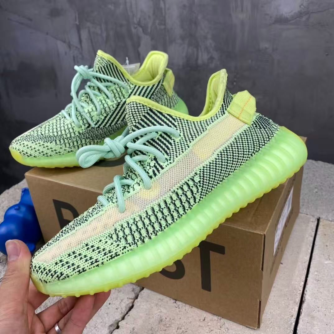 Adidas Men's Adidas Yeezy Boost 350 V2 Yeezreel  Green Fabric