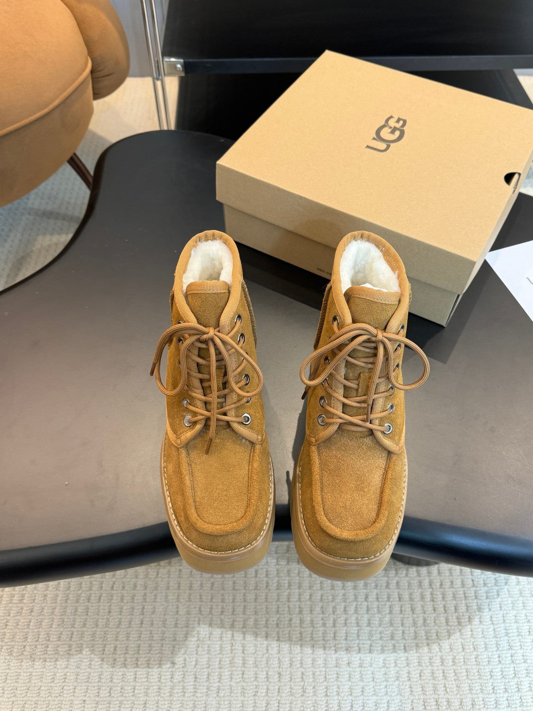 UGG Martin Boots Flat Sole Suede