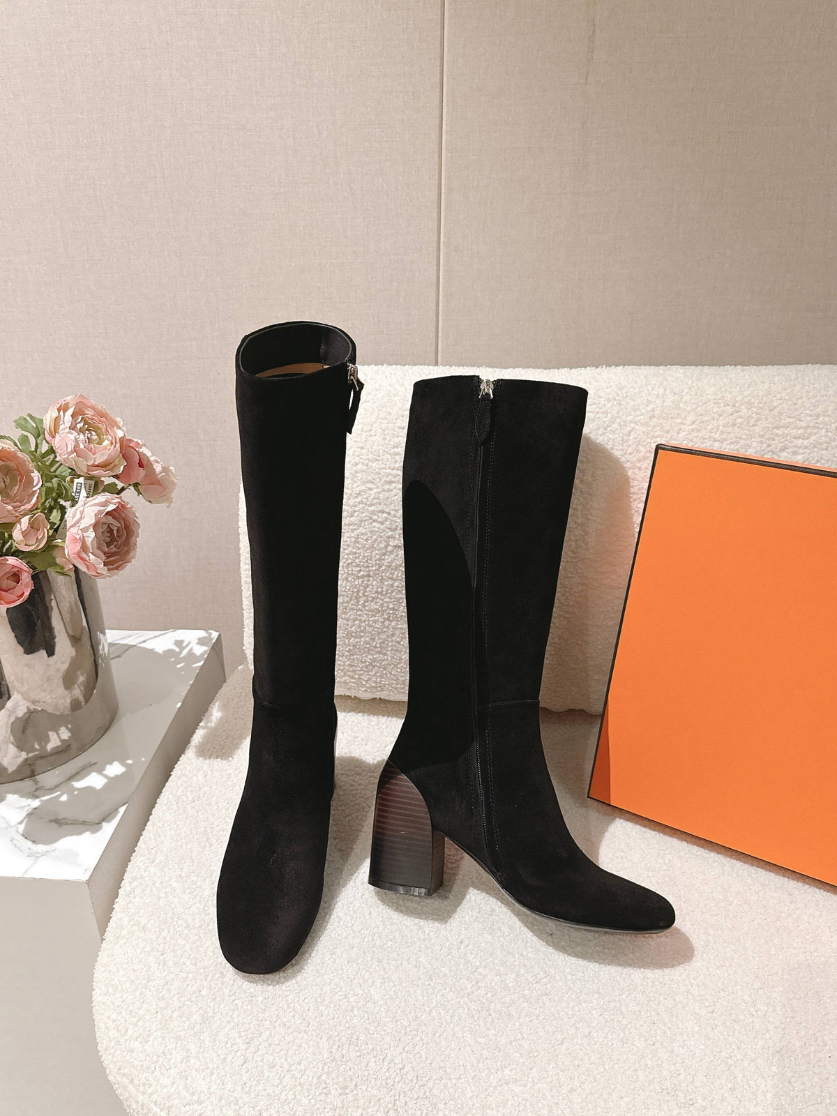 Hermes 26s Lisiere High Boots 6cm 168294