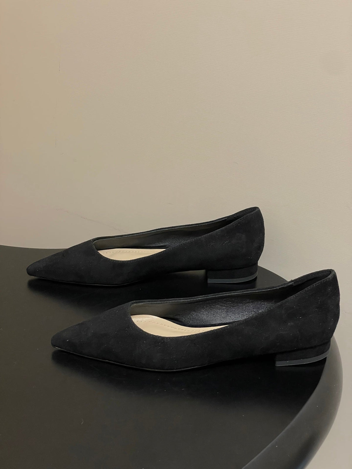GR 26s Flats Black Suede 164793
