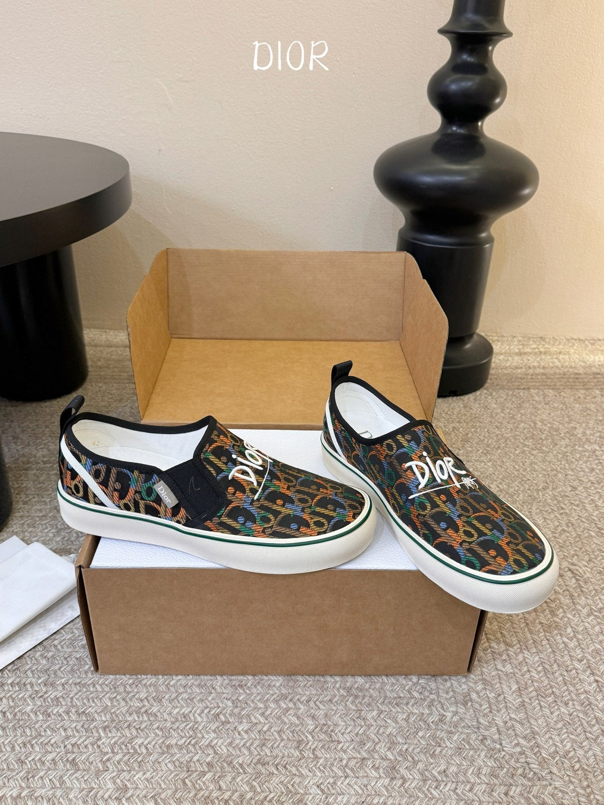 Dior 26s Walk'n'Dior Slip-On Sneakers Multicolor Dior Oblique Embroidered Canvas Style 04