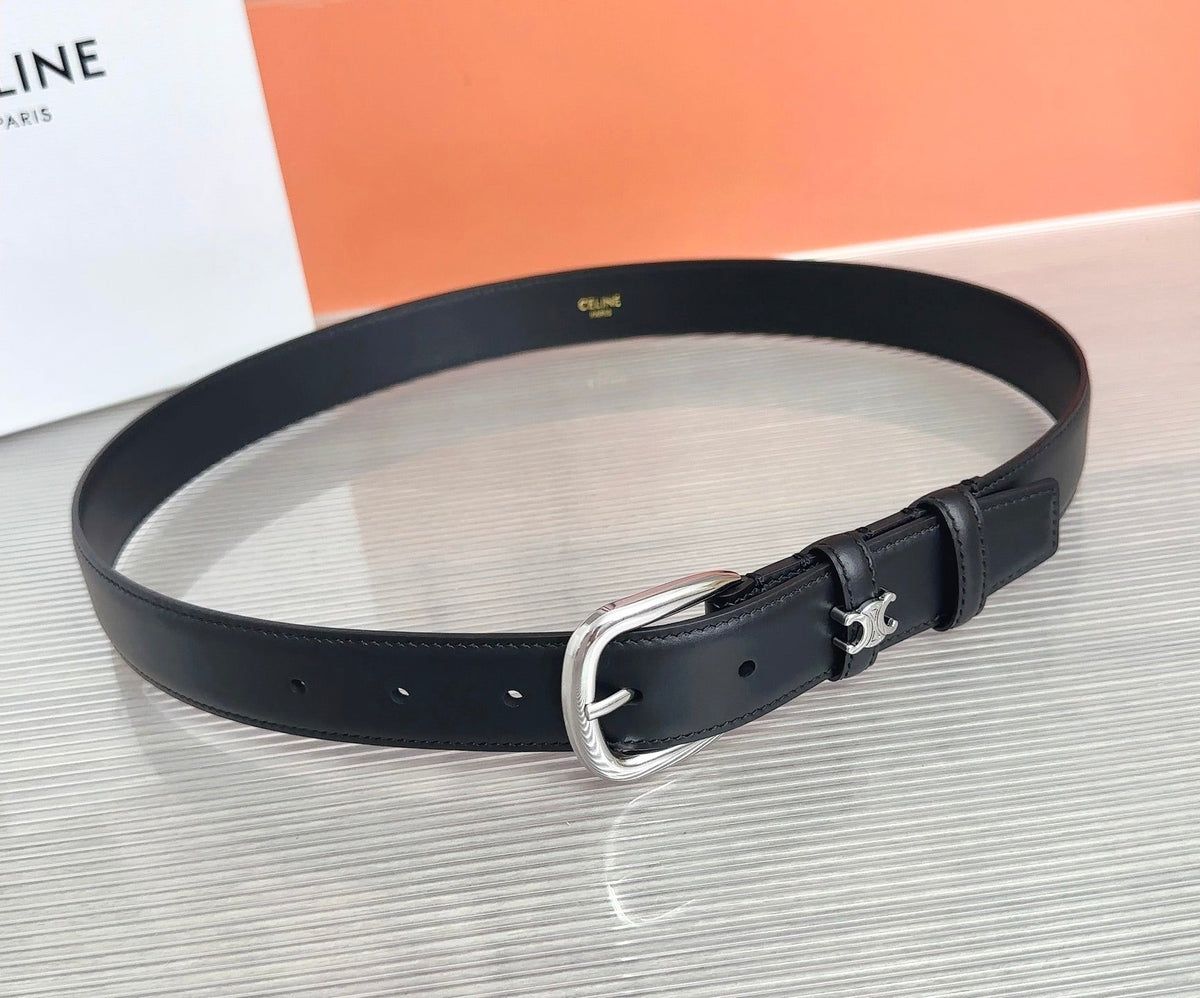 Celine 26s 3.0cm Belt Cowhide Leather 219545