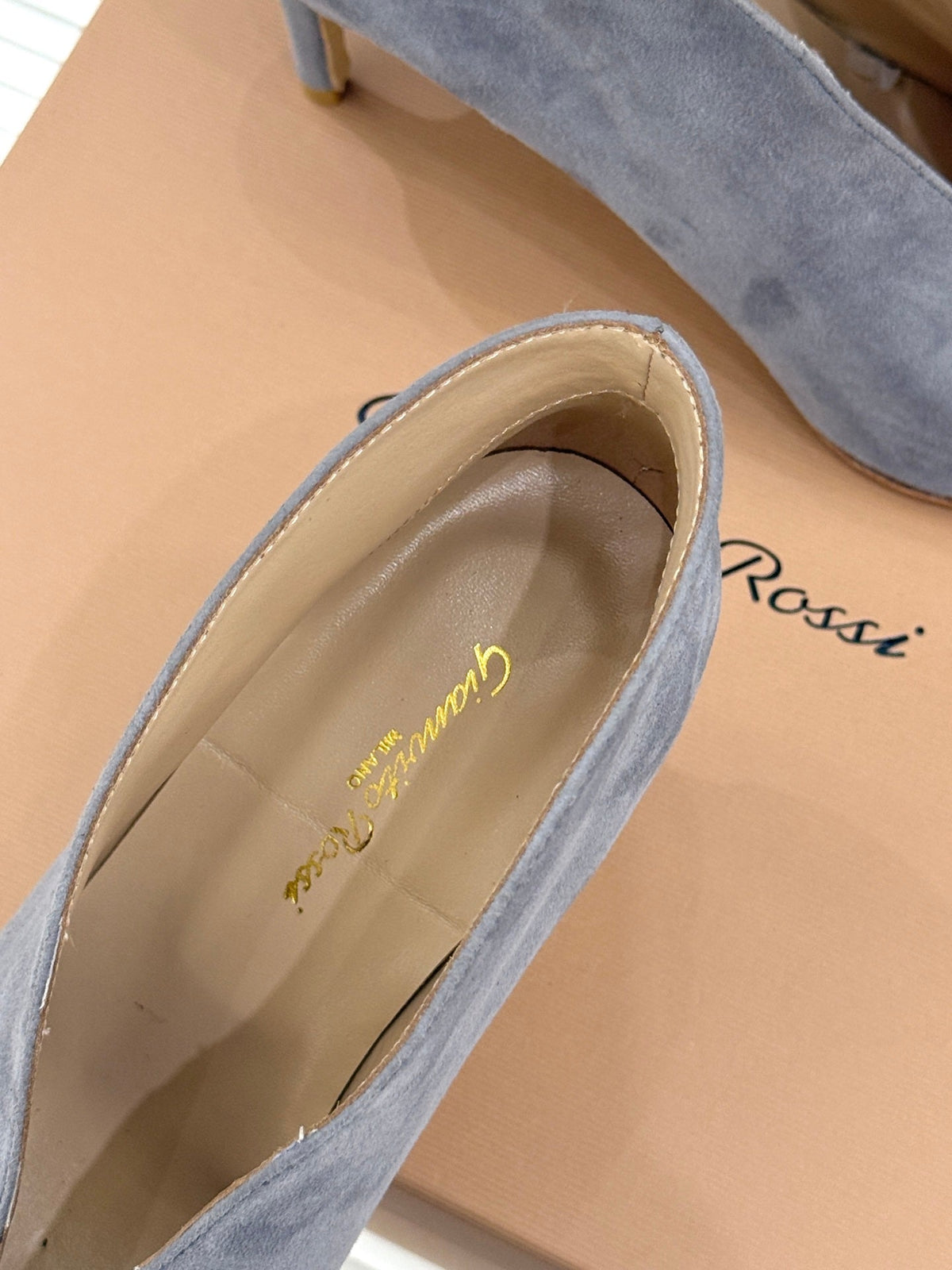 GR 26s Vania Pumps 9cm Grey Suede 175088